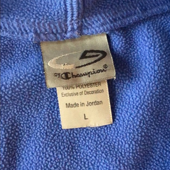 Blue Champion Half Zip Hoodie - Picture 2 of 3